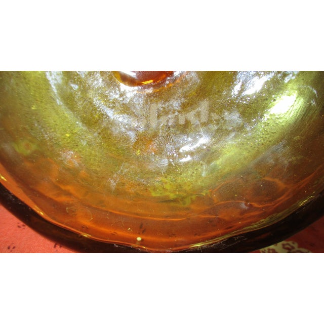 Wayne Husted Blenko Tangerine, Yellow & Orange Vase Chairish