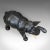Mid 20th Century Leather Elephant Sculpture For Sale - Image 6 of 9