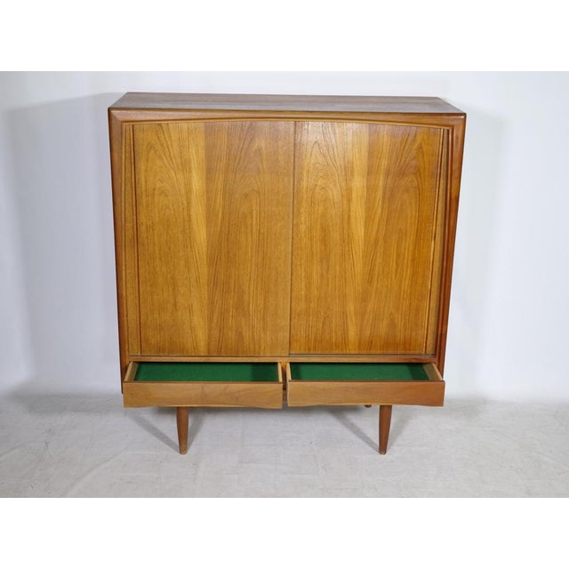 Mid-Century Modern Teak Highboard by Axel Christensen for ACO Møbler, 1960s For Sale - Image 9 of 14