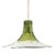 Tulip Pendant Lamp in Green and Clear Murano Glass by Carlo Nason for Mazzega, Italy, 1960s For Sale