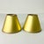 Gold 1980s Vintage Boho Chic Hollywood Regency Golden Chandelier Lamp Shades - Set of 4. For Sale - Image 8 of 9