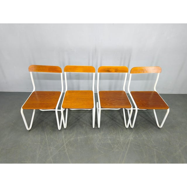 Bauhaus Cantilever Chairs in Tubular Steel, Germany, 1930s, Set of 4 For Sale - Image 4 of 14
