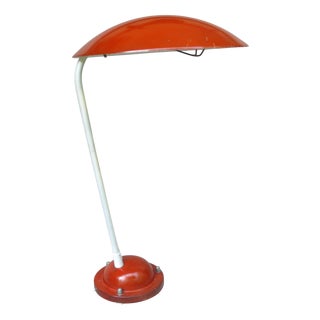 Orange and Light Beige Outdoor Mushroom Lamp from Bega, 1950s For Sale