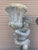 Sculpture Materials 1940s Pair of Grand 39" Tall Neoclassical Cast Stone Putti Figure Planters With Mossy Patina For Sale - Image 7 of 14