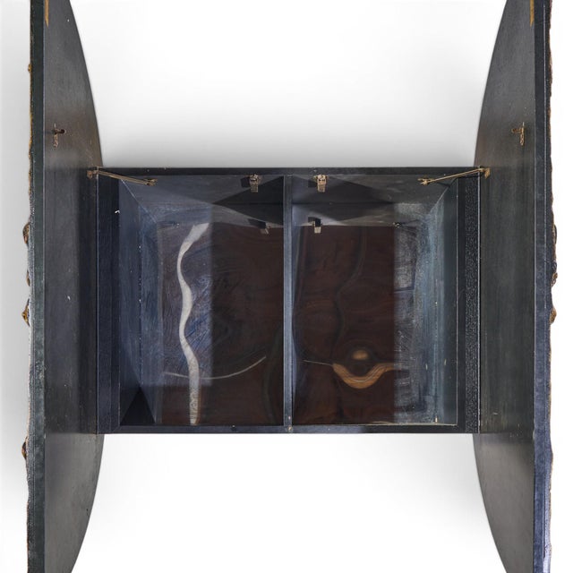 Mid 20th Century Adrian Pearsall for Craft Associates Mid Century Brutalist Disc Cabinet Bar For Sale - Image 5 of 5