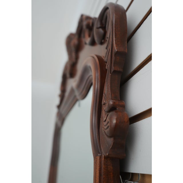 Ethan Allen 18th C Mahogany Wall Mirror For Sale - Image 10 of 13