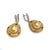 Bochic “Orient” Vintage Yellow Sapphire & Golden Pearl Earrings Set 18K Gold & Silver Natural Yellow Sapphire 5 Carats...