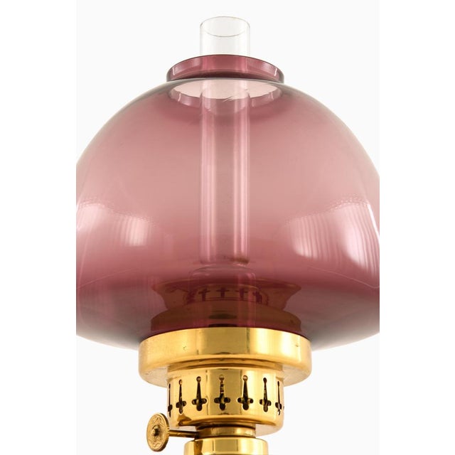 The kerosene/oil lamp model l-101, also known as ‘claus’ designed by hans-agne jakobsson and produced by his company in...