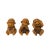 Chinese 3 Pieces Wood Carved Mini Monkey Figures For Sale In San Francisco - Image 6 of 6