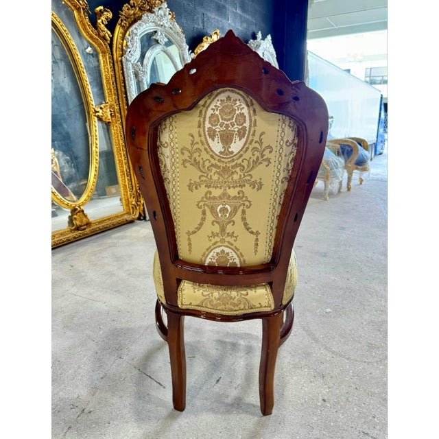 Rococo French Rococo Copper Accent Chair With Gold Leaf Details For Sale - Image 3 of 8