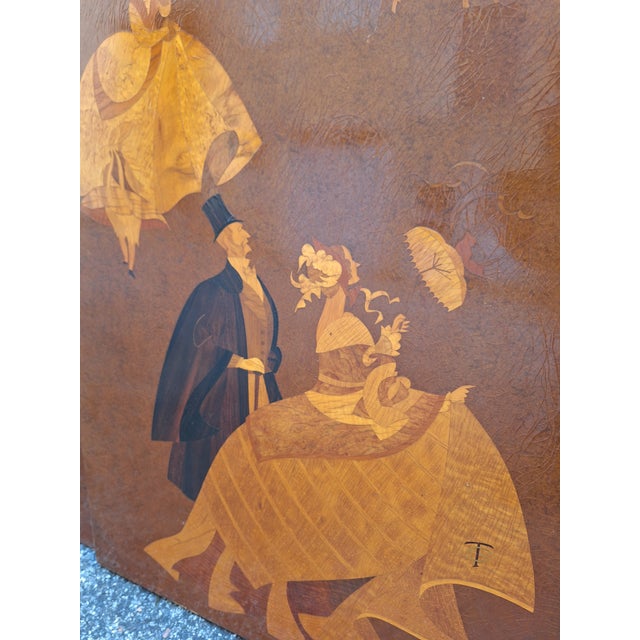 Brown Decorative Panel from Pietro Lingeri, 1940s For Sale - Image 8 of 18