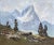 “Cimon della Pala” – Alpine Landscape Painting of the Dolomites Period: circa 1950 Origin: Austria Artist: R.P. Technique:...