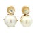 Circa 1990 18k White Gold South Sea Pearl and 1.00 Ct Diamond Earrings For Sale - Image 10 of 14
