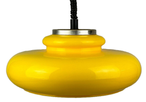 Vintage Ceiling Lamp in Plastic and Chrome Metal, 1970s