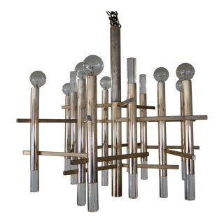 Mid-Century Modern Gaetano Sciolari Chandelier For Sale