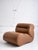 1960s Space Age Italian Leather Lounge Chair For Sale - Image 5 of 12