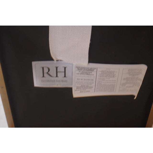 Mid-Century Modern Restoration Hardware Emery Fabric Dining Side Chairs, Pair Of For Sale - Image 3 of 3