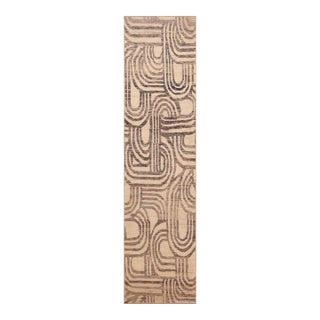 Nazmiyal Collection Art Deco Design Modern Runner Rug For Sale