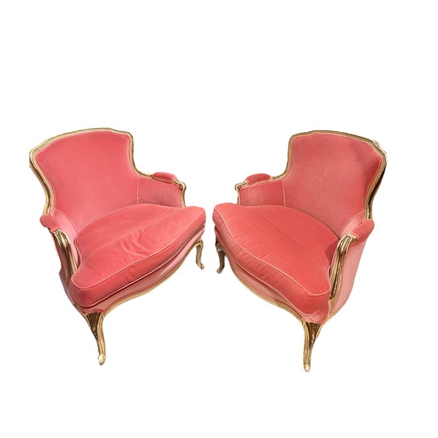Late 19th Century A Pair, French Provincial Bergere Chairs For Sale - Image 9 of 9