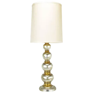 Frederick Cooper Silver and Gold Leaf Stacked Ball Table Lamp