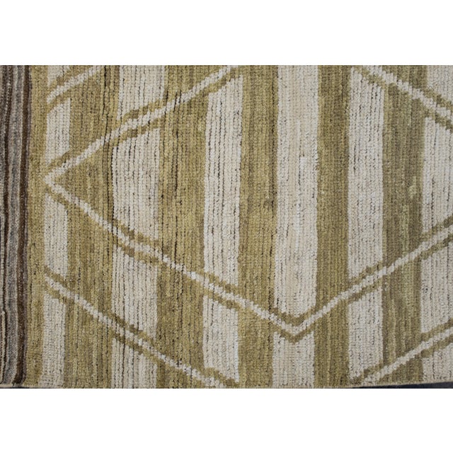 Hand Knotted Modern Moroccan Rug 9'2" x 11'11" For Sale In Houston - Image 6 of 6