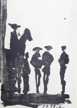 1980s "Toros y Toreros 8b" Lithograph After Pablo Picasso