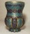 Rare! Antique Ornate 18th Century Kashmir India Gold Gilt Copper Enameled Vase For Sale - Image 4 of 9