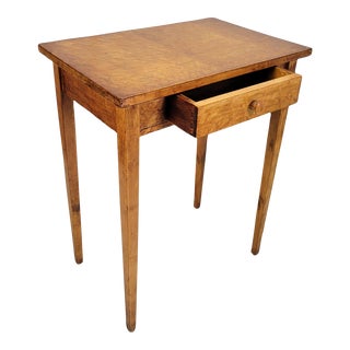 19th Century Early American Country Bird's Eye Maple Primitive Style Desk . For Sale