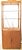 Matched Pair of Pencil Reed Etageres in the Style of Gabriella Crespi This pair of matching wall units each has two glass...