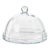 Aldgate Optic Pastry Glass Plate with Cloche, Large For Sale