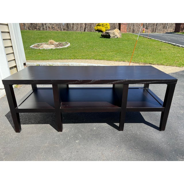 Baronet maple wood coffee table in a dark brown medium luster finish. Made by Baronet of Canada using local Canadian real...