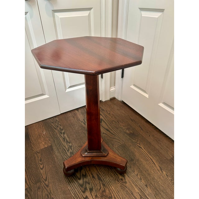 Wood Early 20th Century English Mahogany Wine Table For Sale - Image 7 of 7