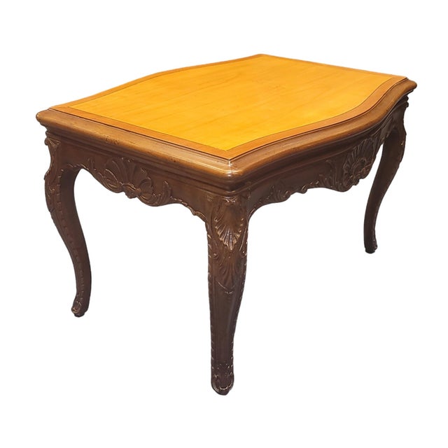 Baker Furniture Company 1970s Baker Furniture Company French Country Table Model #3218, Refinished & Restained For Sale - Image 4 of 9