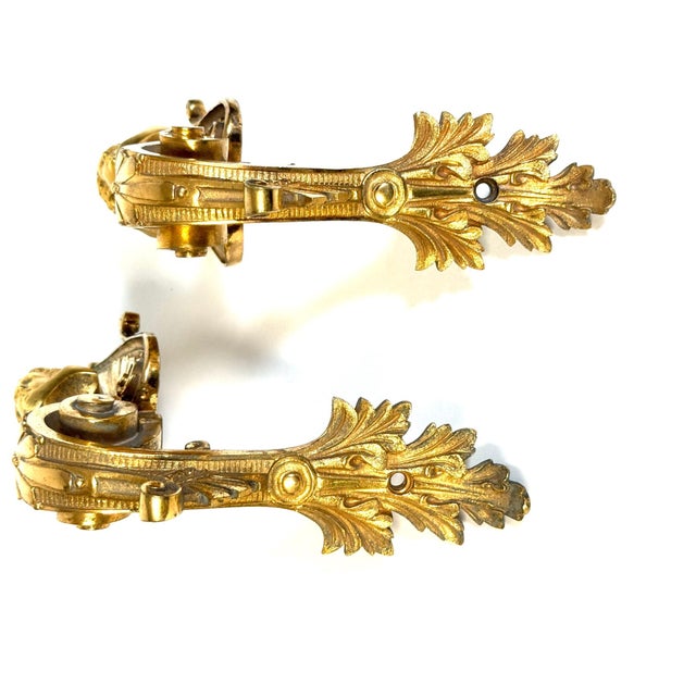 Pair Napoleon III Fire-Gilt Ormolu Curtain Tiebacks with Classical Female Busts For Sale In West Palm - Image 6 of 18