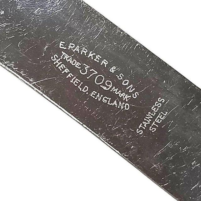 Metal Early 20th Century Art Deco Carving Set Bakelite Handles by E Parker & Sons, England - 3 pcs For Sale - Image 7 of 7