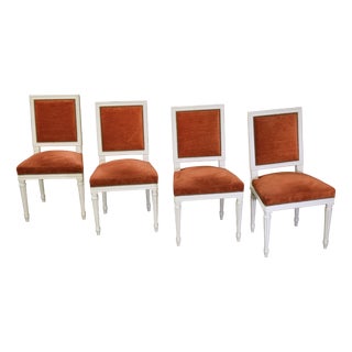 Louis XVI Chairs, 1970s, Set of 4 For Sale