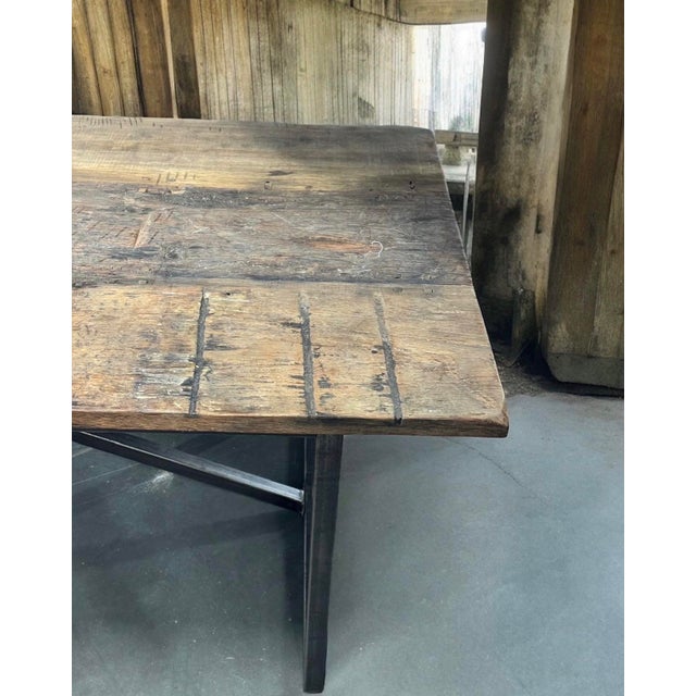 Timothy Oulton AxeL Modern Farmhouse Dining TaBLe For Sale - Image 12 of 12