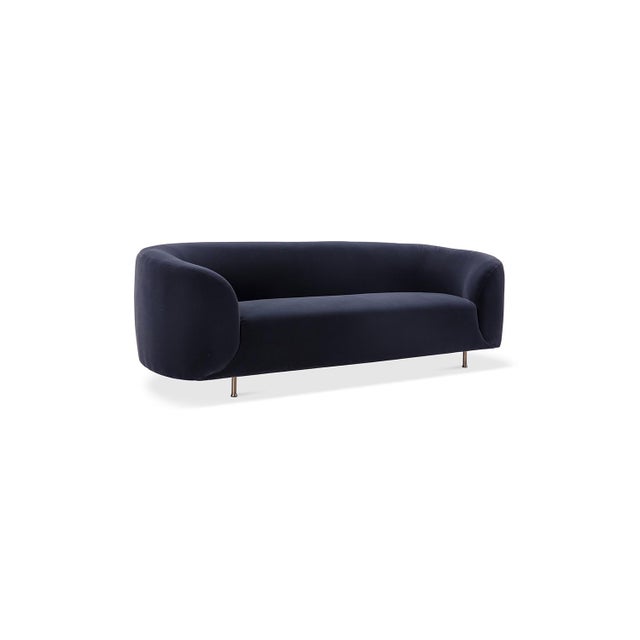 The Milo Sofa embodies both sophistication and flair. Its contemporary rounded shape, velvet upholstery and stainless...