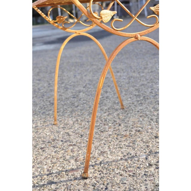 Vintage Salterini Style Mid Century Modern Wrought Iron Nesting Side Tables - Set of 3 For Sale - Image 9 of 11