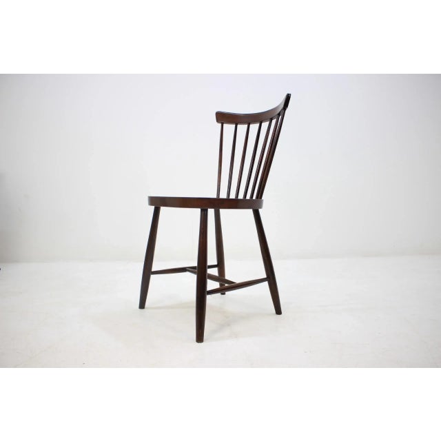 Wood Dining Chairs from Tatra Pravenec, 1960s, Set of 5 For Sale - Image 7 of 7