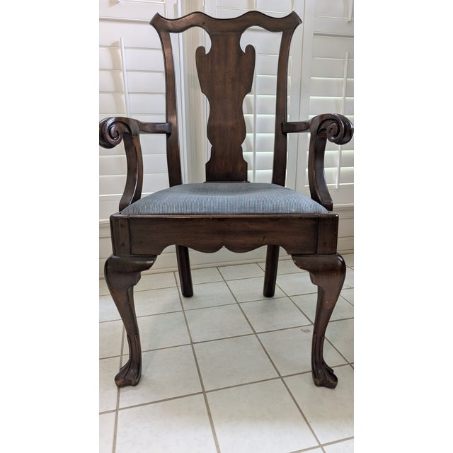 Wood Vintage Pennsylvania House Hybrid Chippendale) Queen Anne Formal Dining Chairs * Set of 6 For Sale - Image 7 of 10
