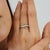 Emerald Carat&Her Modernist Natural Emerald & Diamond Toi Et Moi Swirl Ring, Size 8 For Sale - Image 8 of 12