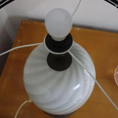 Italian Lamp in Murano Glass by Tommaso Barbi For Sale - Image 3 of 6