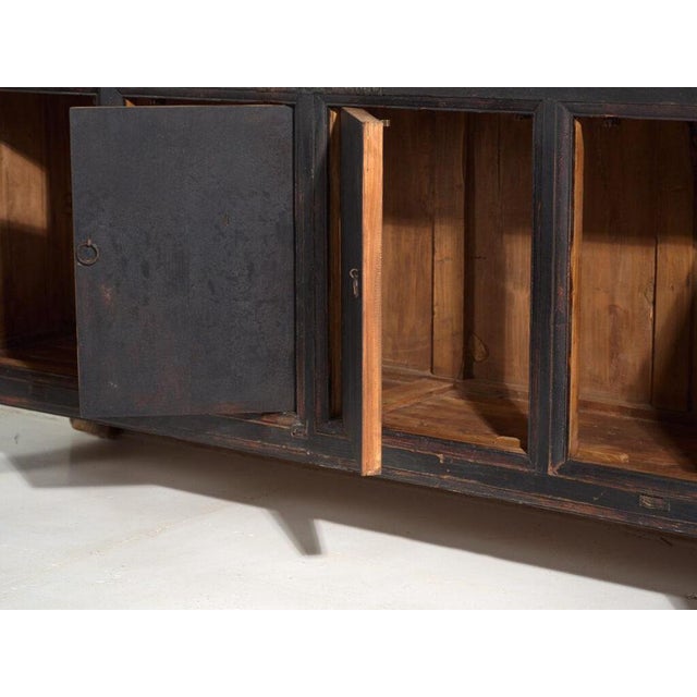 Antique Black Painted Sideboard For Sale - Image 9 of 13