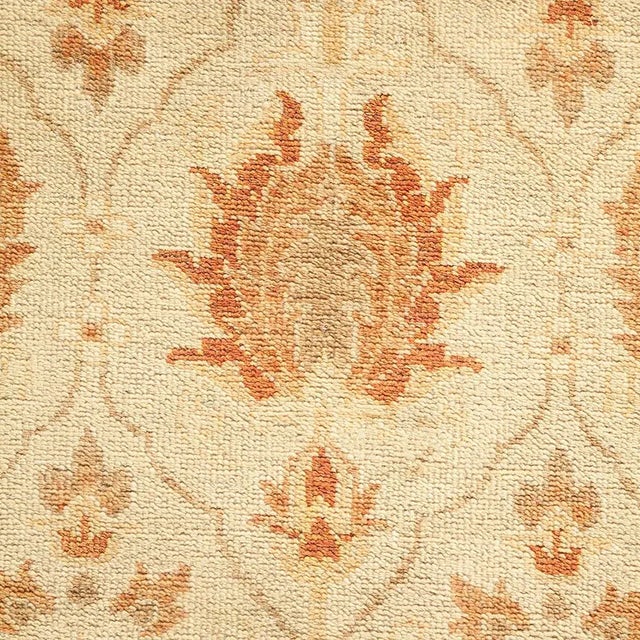 Traditional Mogul Collection Hand-Knotted Runner - Ivory 2' 7" x 11' 10" For Sale - Image 3 of 4