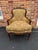 Vintage Louis XV Style Armchairs: Floral Upholstered Bergeres, Solid wood frame, curves, scrolled arms, and cabriole legs...