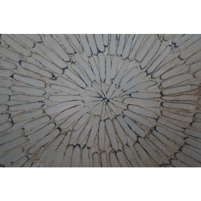 Yelyn Vivoni Modern Ceramic Clay Decorative Bowl Platter Basket Centerpiece 19" For Sale - Image 6 of 11