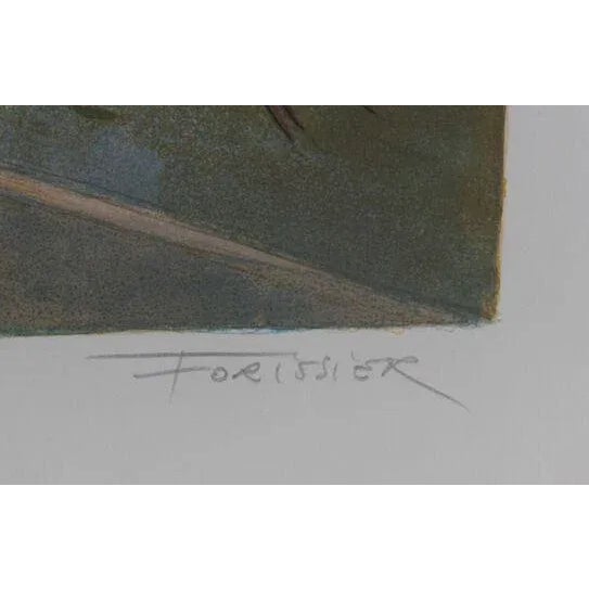 This lithograph was created in 1975 by the French artist Roger Forissier (1924–2003). It is signed in pencil. Edition EA....