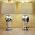 Pair of Vintage Mercury Glass Table Lamps With Light-Gray Drum Shades For Sale - Image 4 of 18