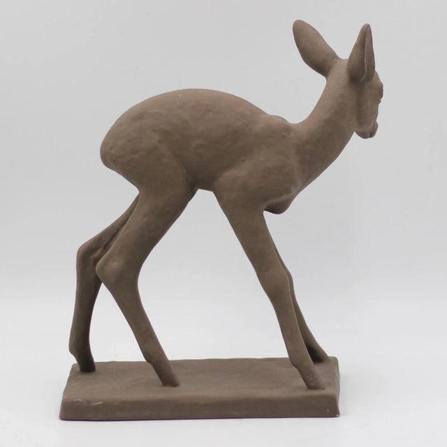 Ceramic Deer by Else Bach for Karlsruhe Majolika, 1960s For Sale - Image 4 of 11